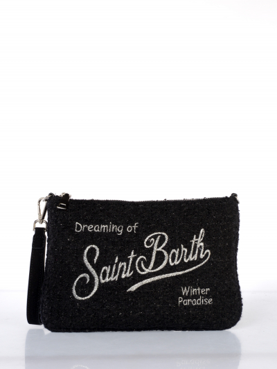 pochette da donna Mc2 Saint Barth in tweed con logo