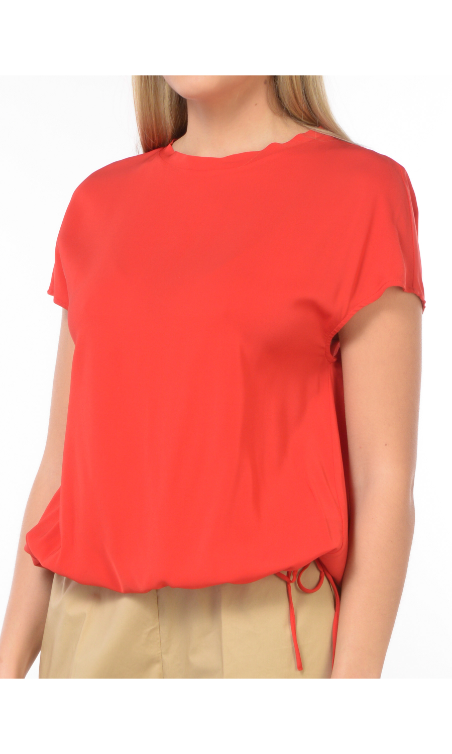 blusa da donna Meimeij boxy con coulisse