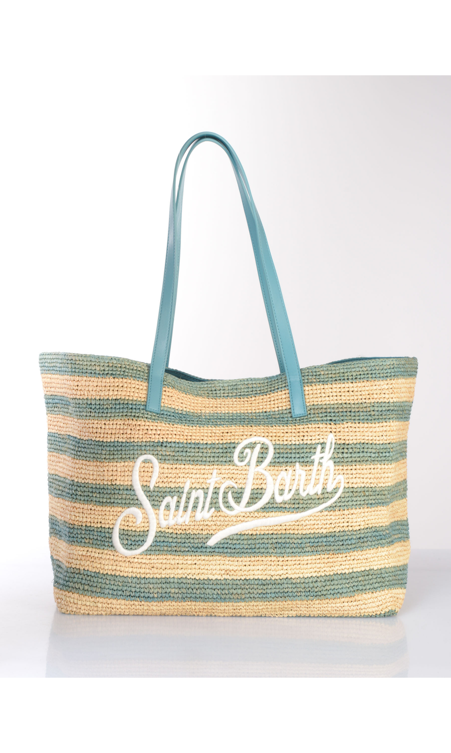 borsa a mano da donna Mc2 Saint Barth shopper in raffia a righe