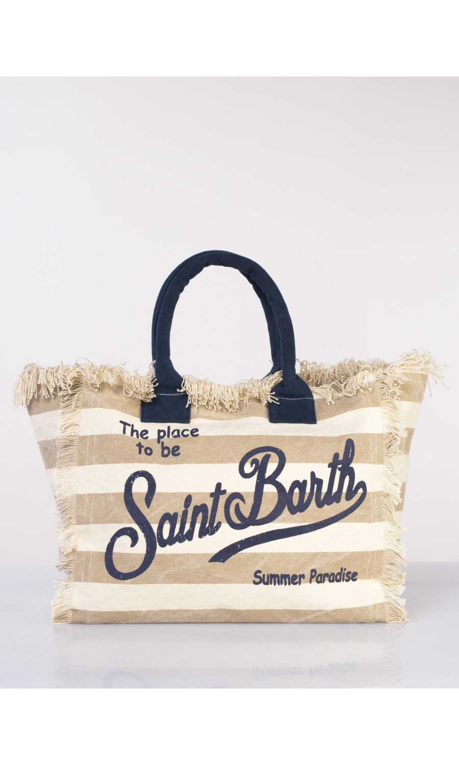 borsa a mano da donna Mc2 Saint Barth Big a fantasia a righe