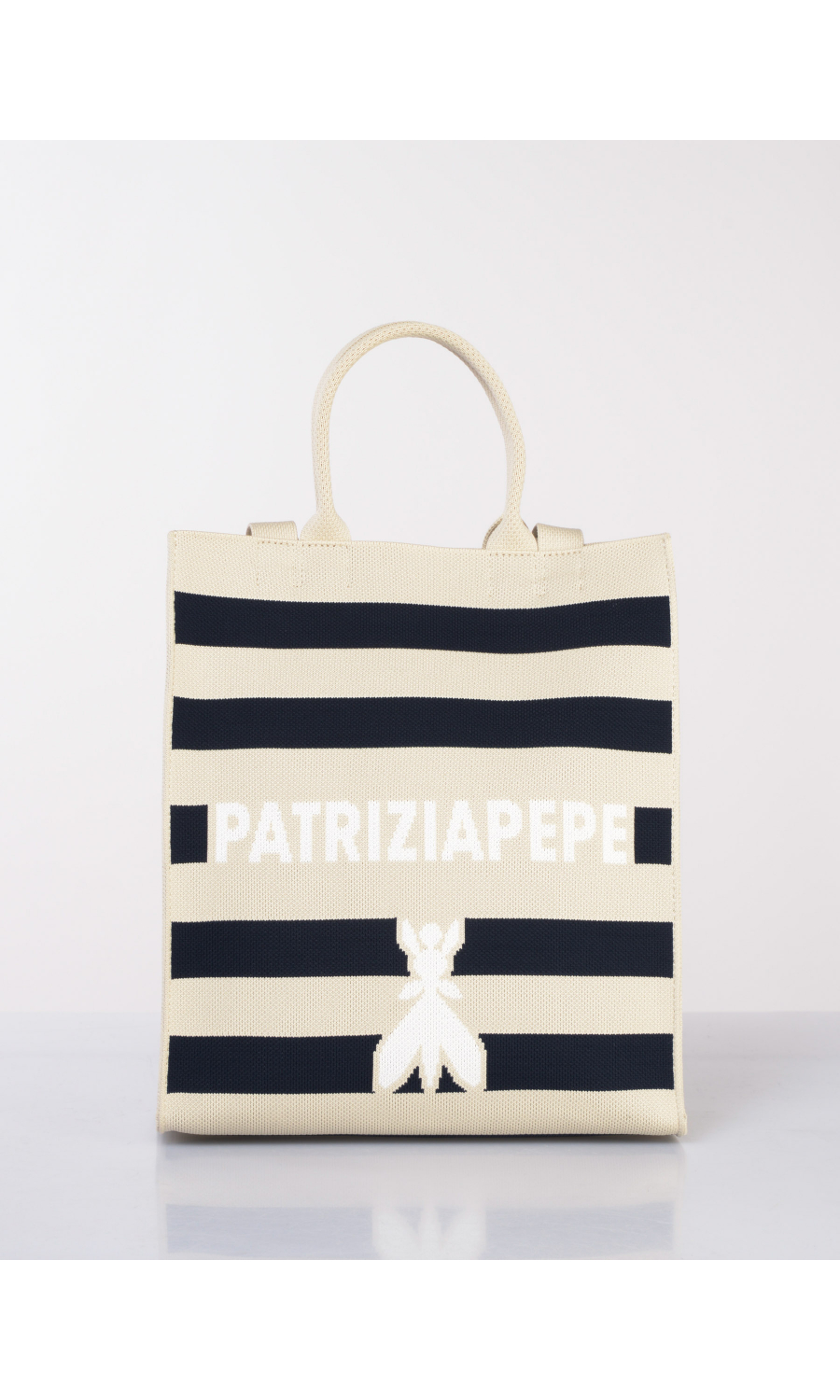 borsa a mano da donna Patrizia Pepe Shopping a righe