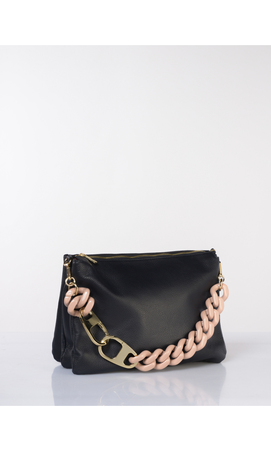 borsa a tracolla da donna My Best Bag Big in vera pelle con catena