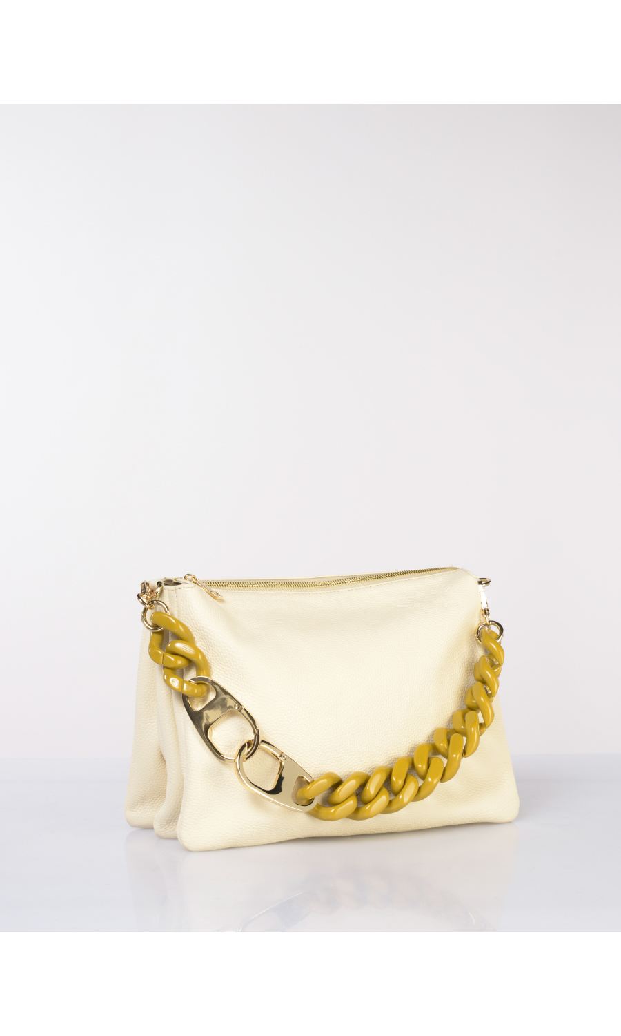 borsa a tracolla da donna My Best Bag Big in vera pelle con catena