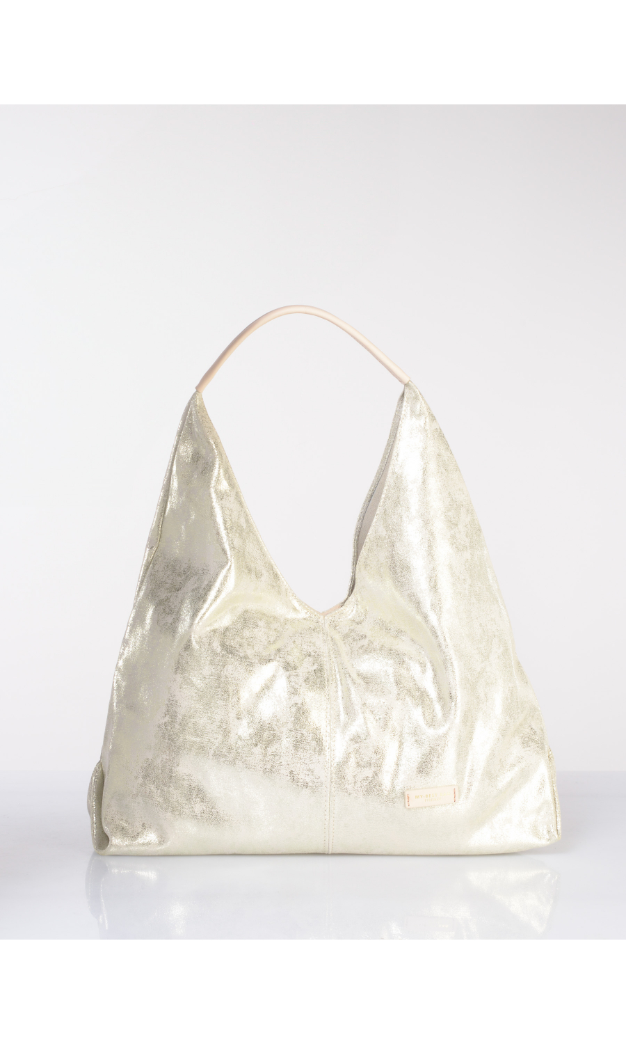 borsa a tracolla da donna My Best Bag maxi in vera pelle effetto cangiante