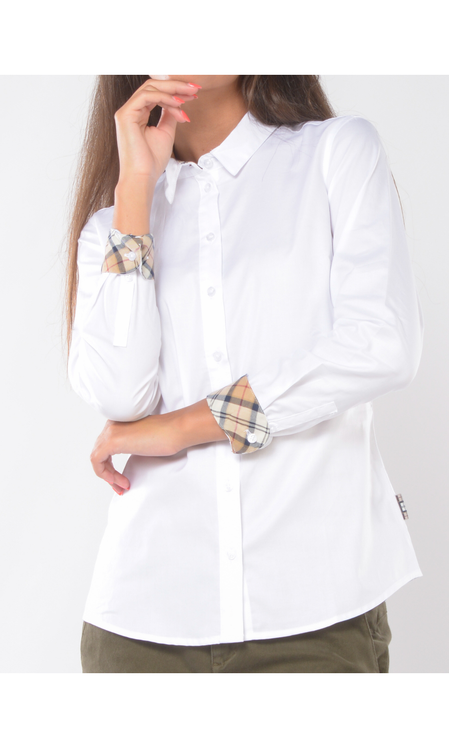 camicia da donna Barbour regular fit con bottoni