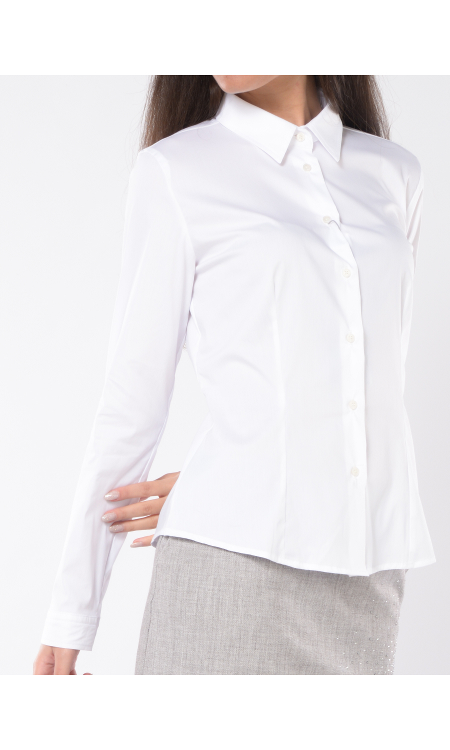 camicia da donna Emme By Marella in cotone stretch con bottoni