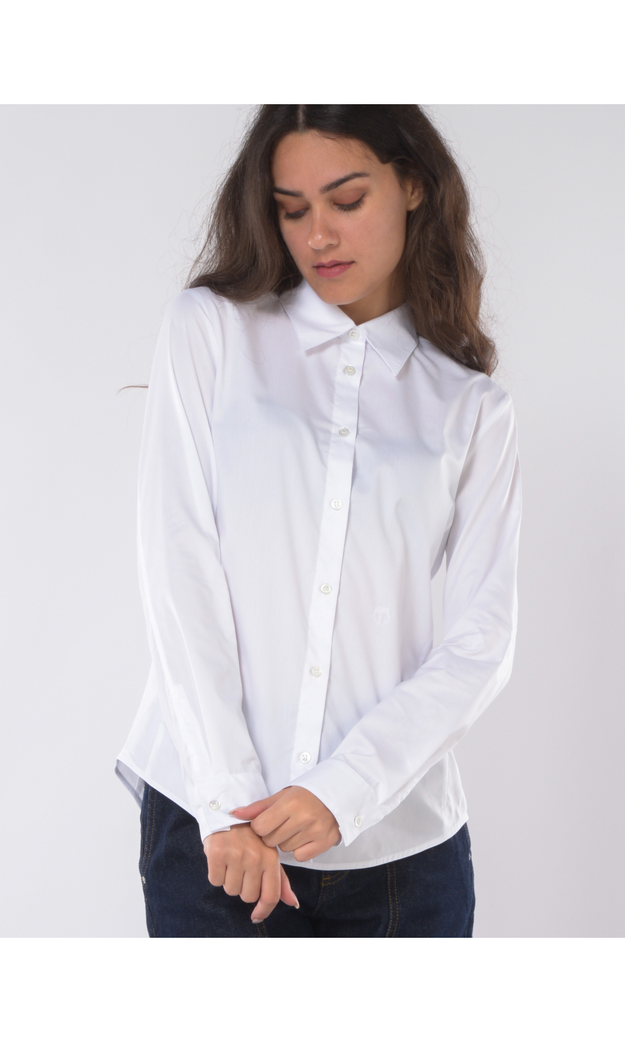 camicia da donna Pinko in popeline con ricamo