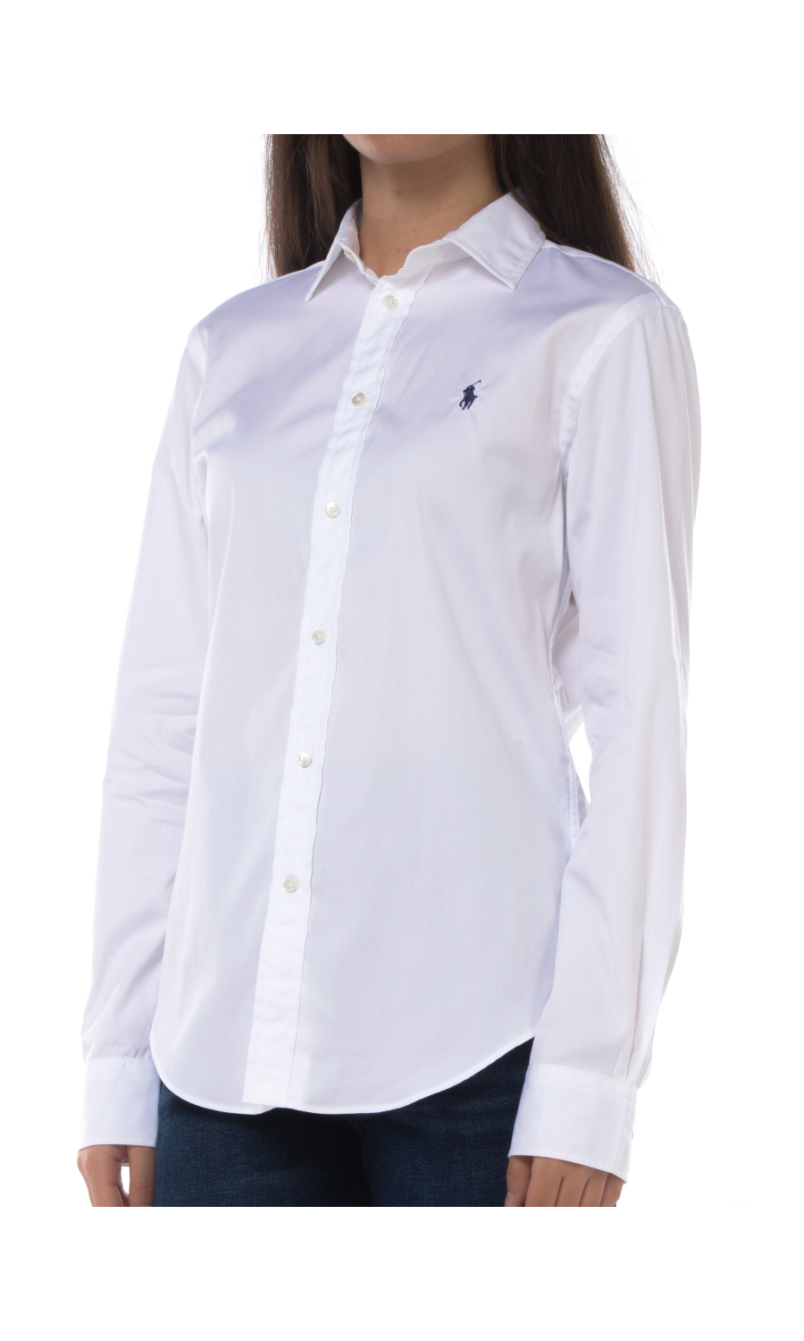 camicia da donna Ralph Lauren in cotone con logo