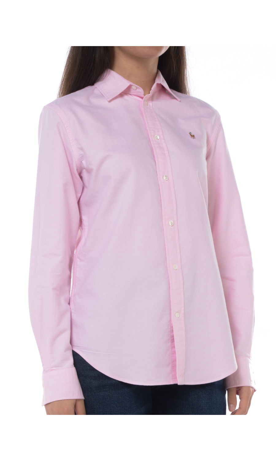 camicia da donna Ralph Lauren oxford con logo