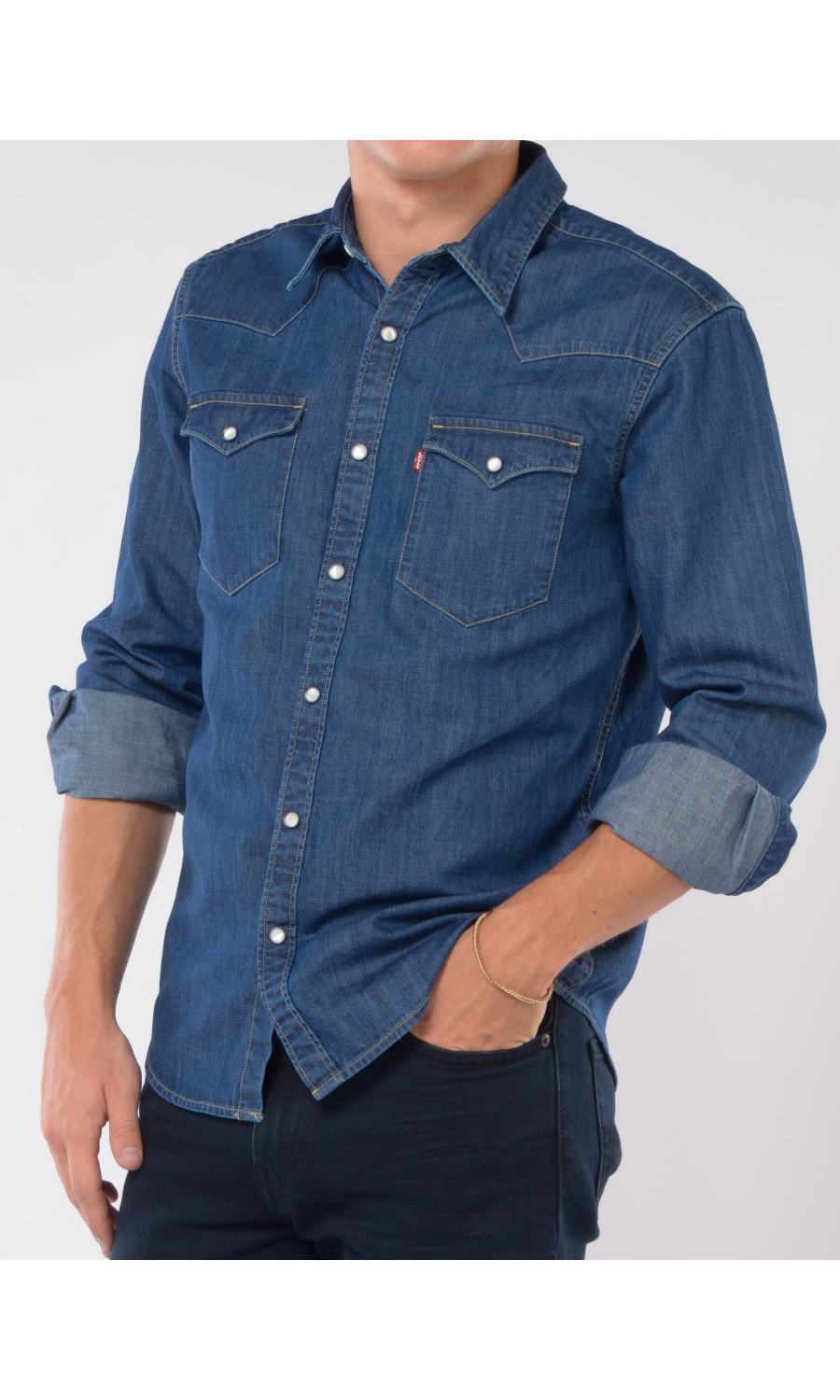 camicia da uomo Levi's® in denim con tasche