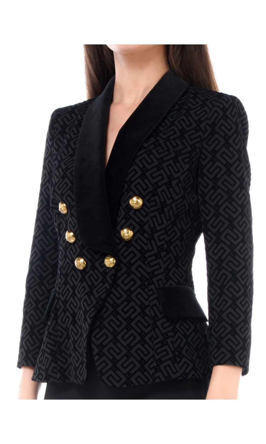 giacca da donna Elisabetta Franchi con loghi e dettagli