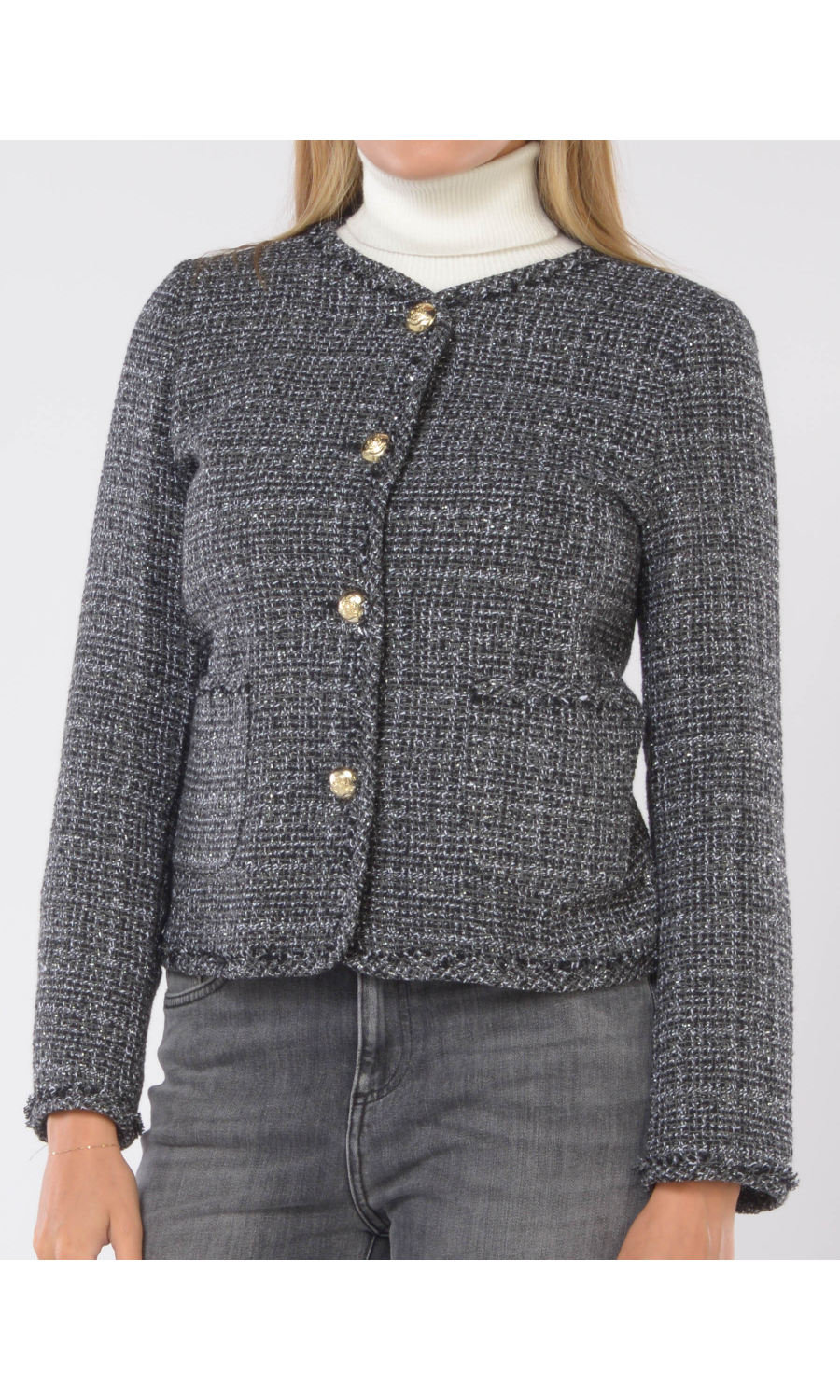 giacca da donna Emme By Marella boucle' a girocollo