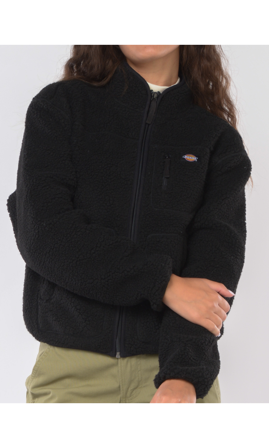 giubbino da donna Dickies Mount Hope Fleece in sherpa