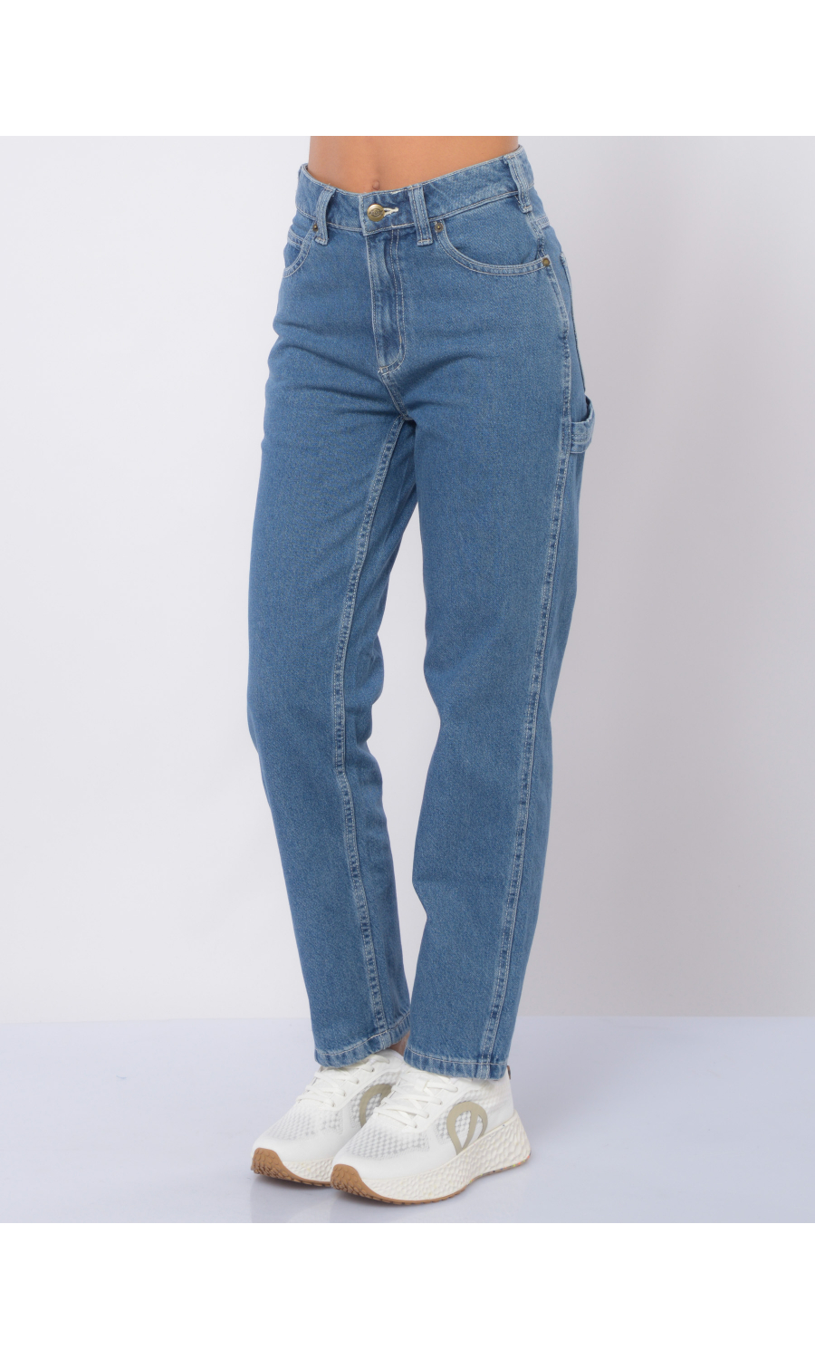 jeans da donna Dickies cinque tasche lavaggio medio