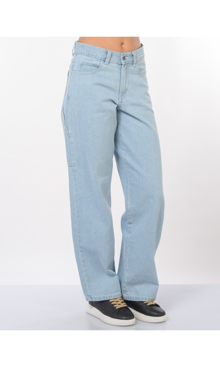 jeans da donna Dickies baggy con impunture