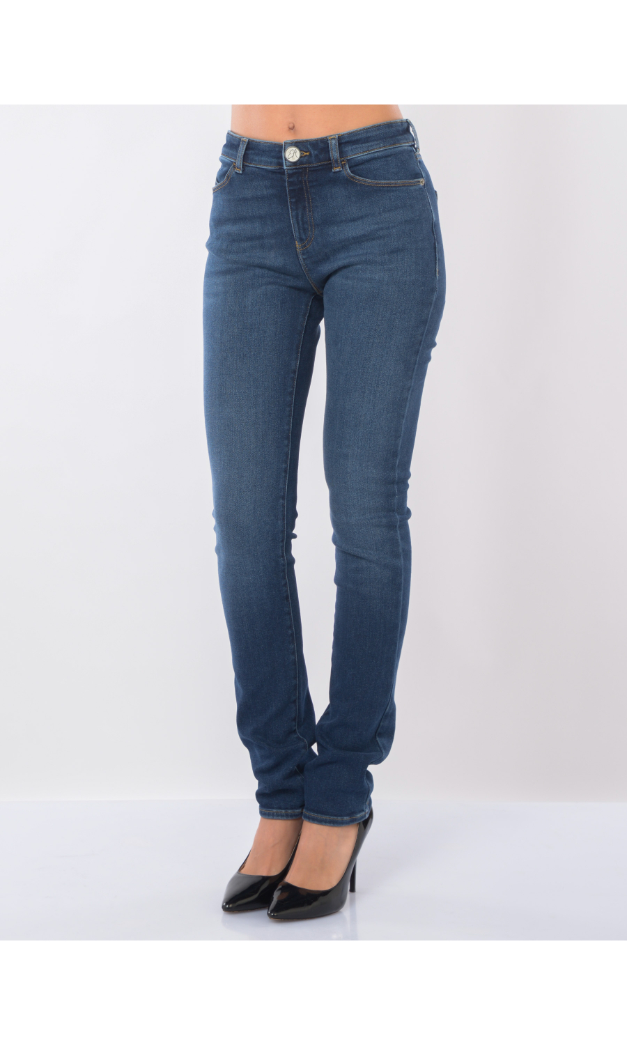 jeans da donna Emporio Armani Slim Fit in cotone riciclato