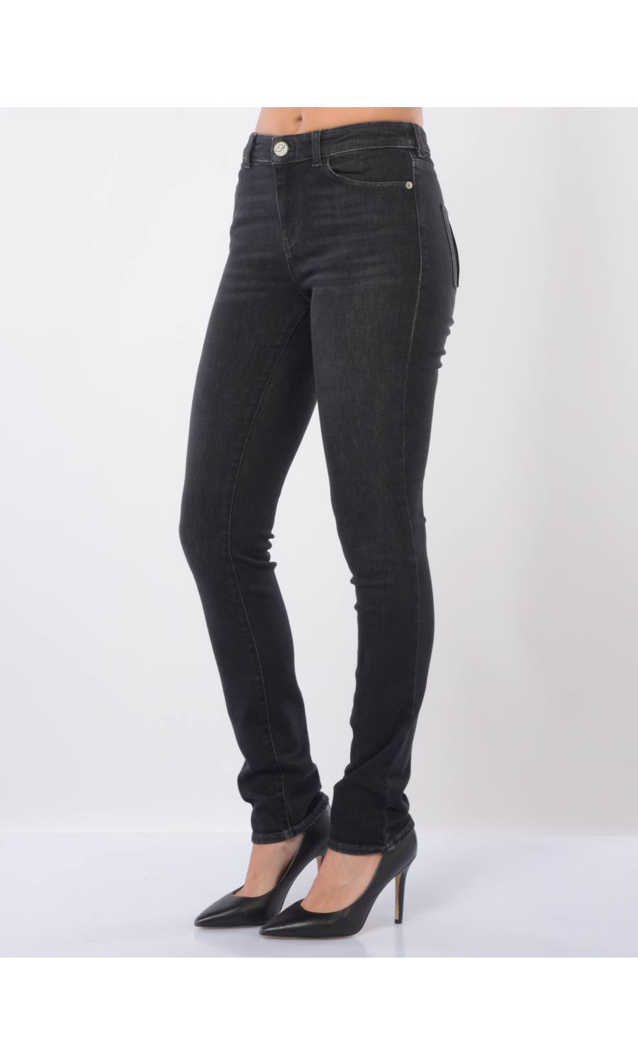 jeans da donna Emporio Armani Slim Fit in cotone riciclato