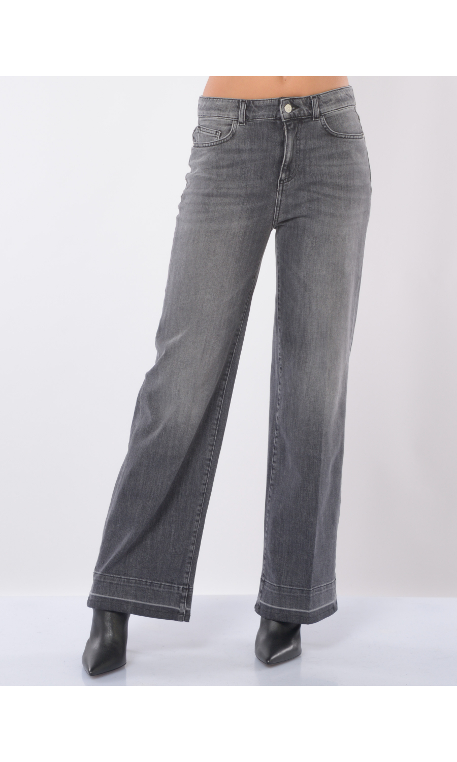 jeans da donna Kaos ampio con lavaggio grey