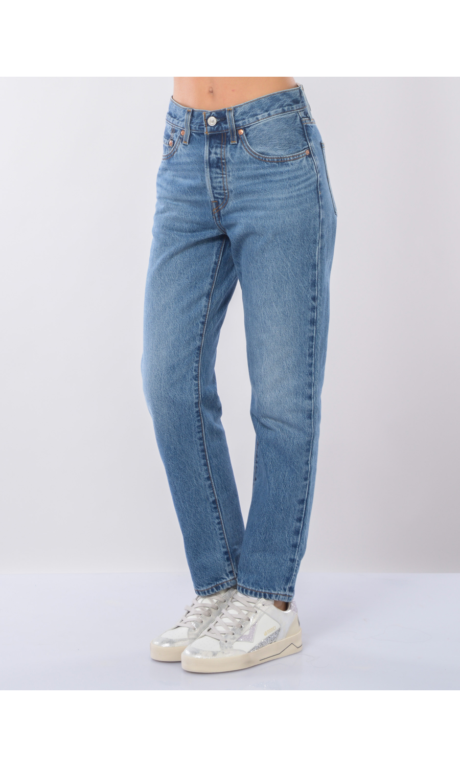 jeans da donna Levi's® 501 Original Cropped cinque tasche