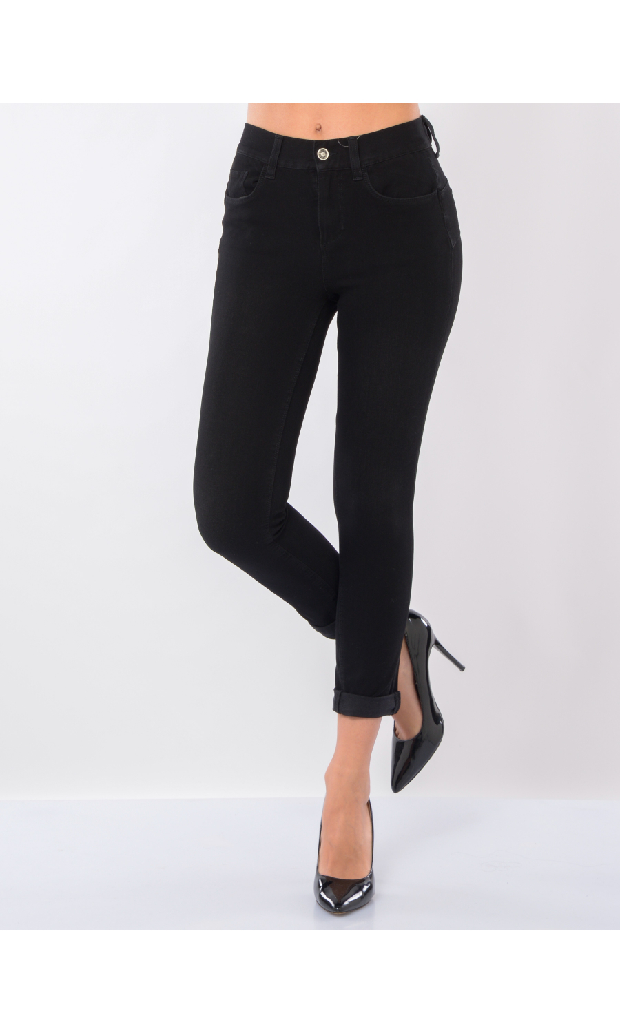 jeans da donna Liu Jo Monroe Black con balza