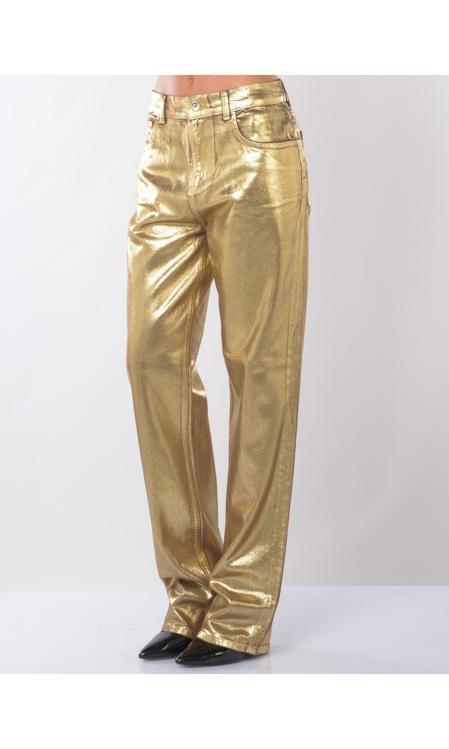 jeans da donna Liu Jo straight con effetto gold