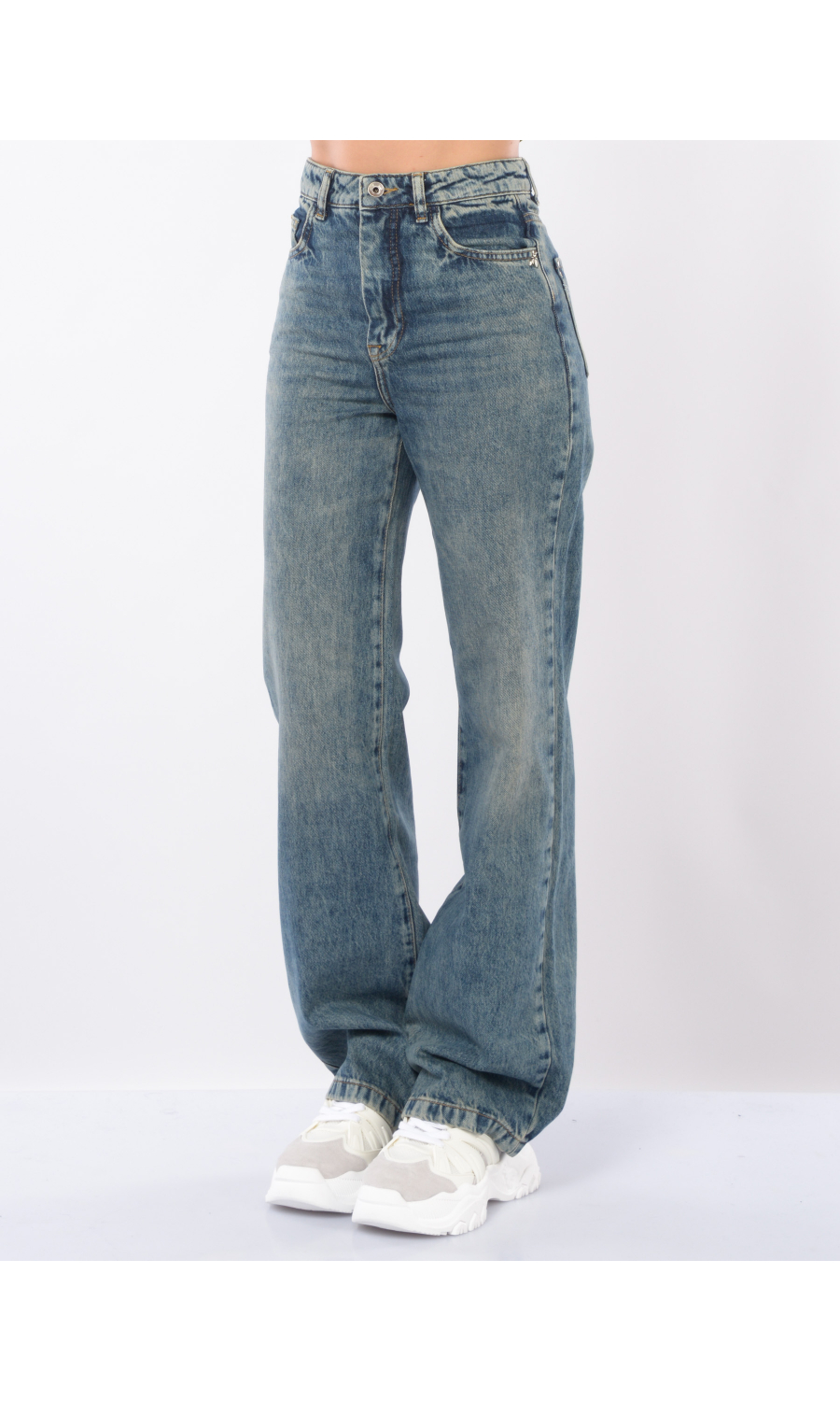 jeans da donna Patrizia Pepe con straight fit e stone washed