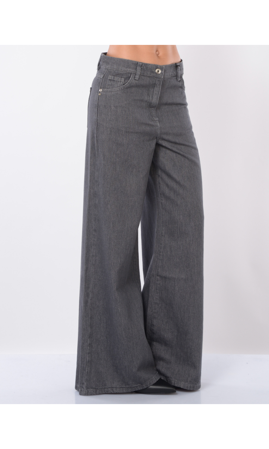 jeans da donna Patrizia Pepe ampio con grey wash