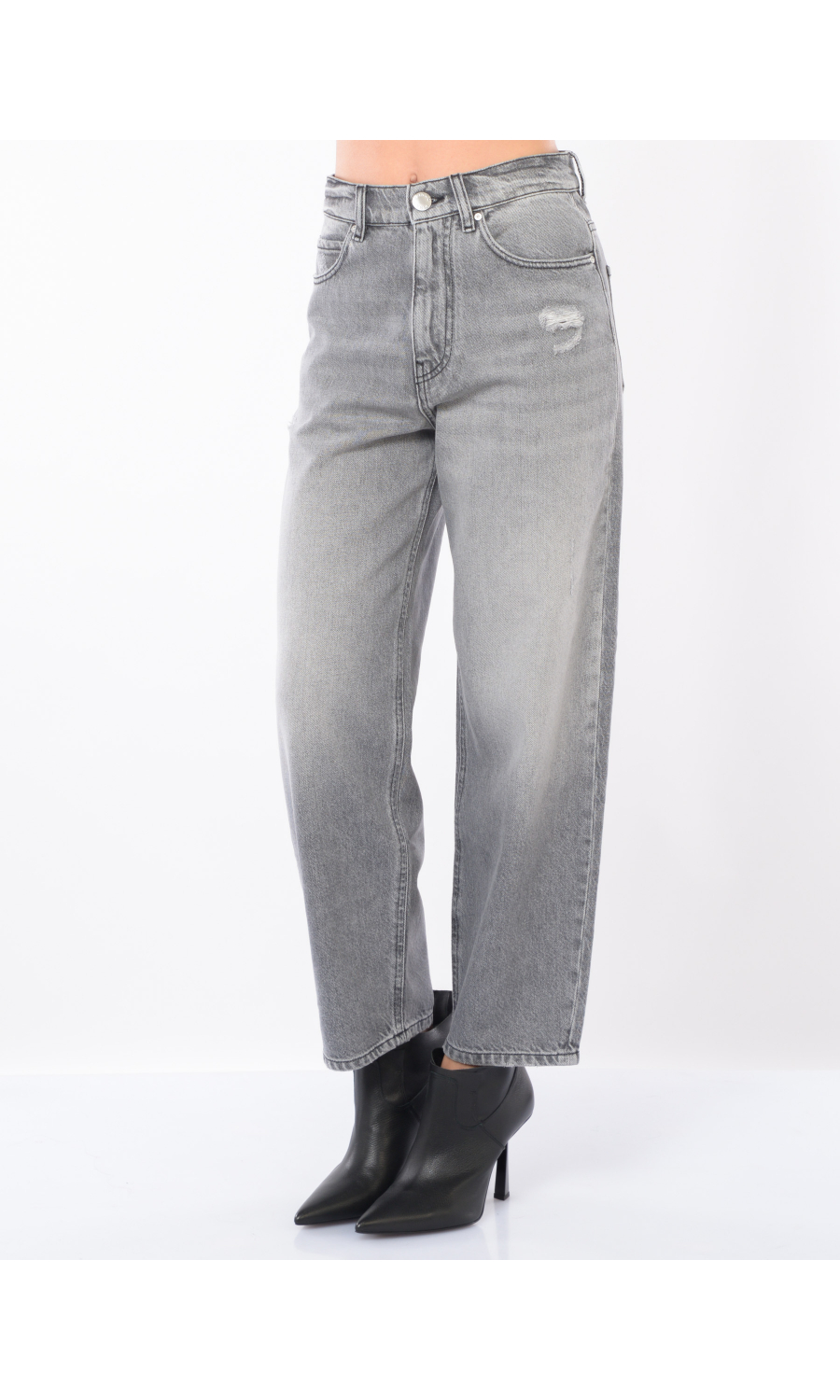 jeans da donna Pinko Estelle Egg Fit lavaggio grigio