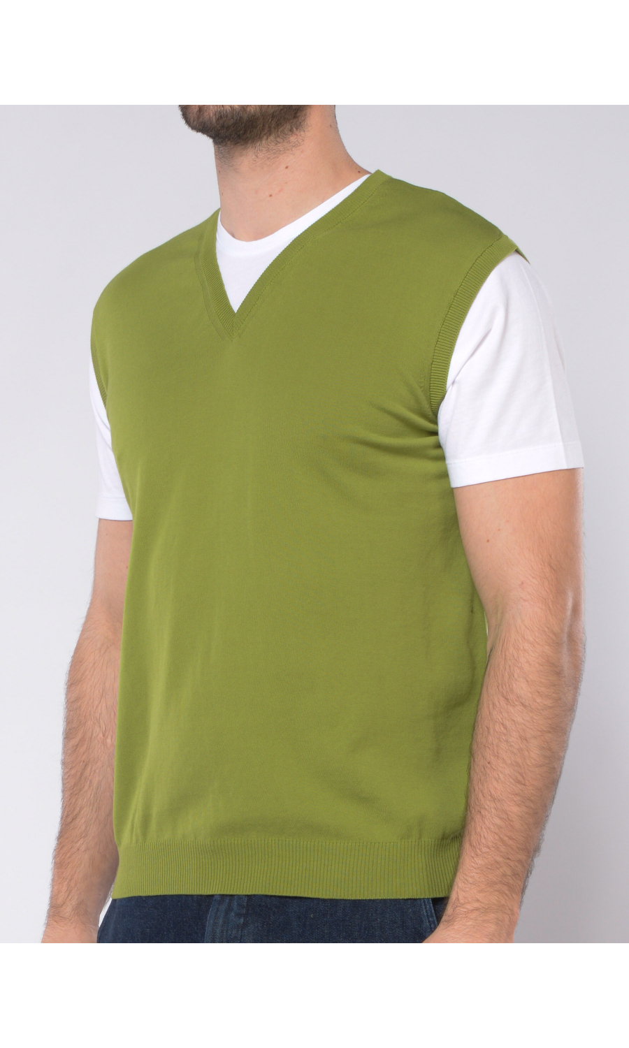 maglia da uomo Daniele Fiesoli bicolore con finta t-shirt