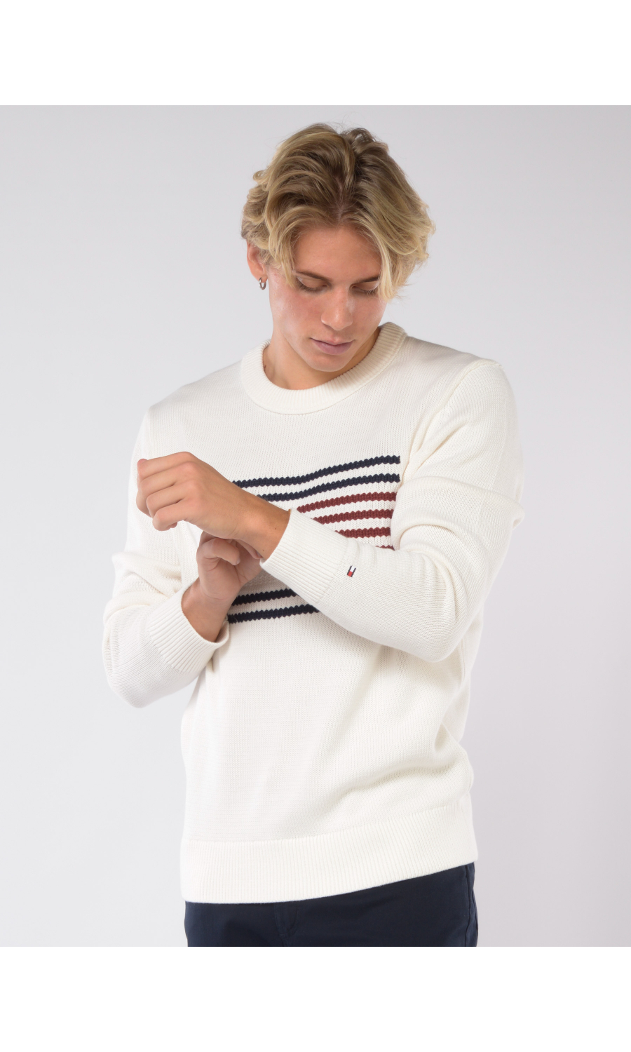 Maglia da uomo Tommy Hilfiger in cotone con ricamo MW0MW36192