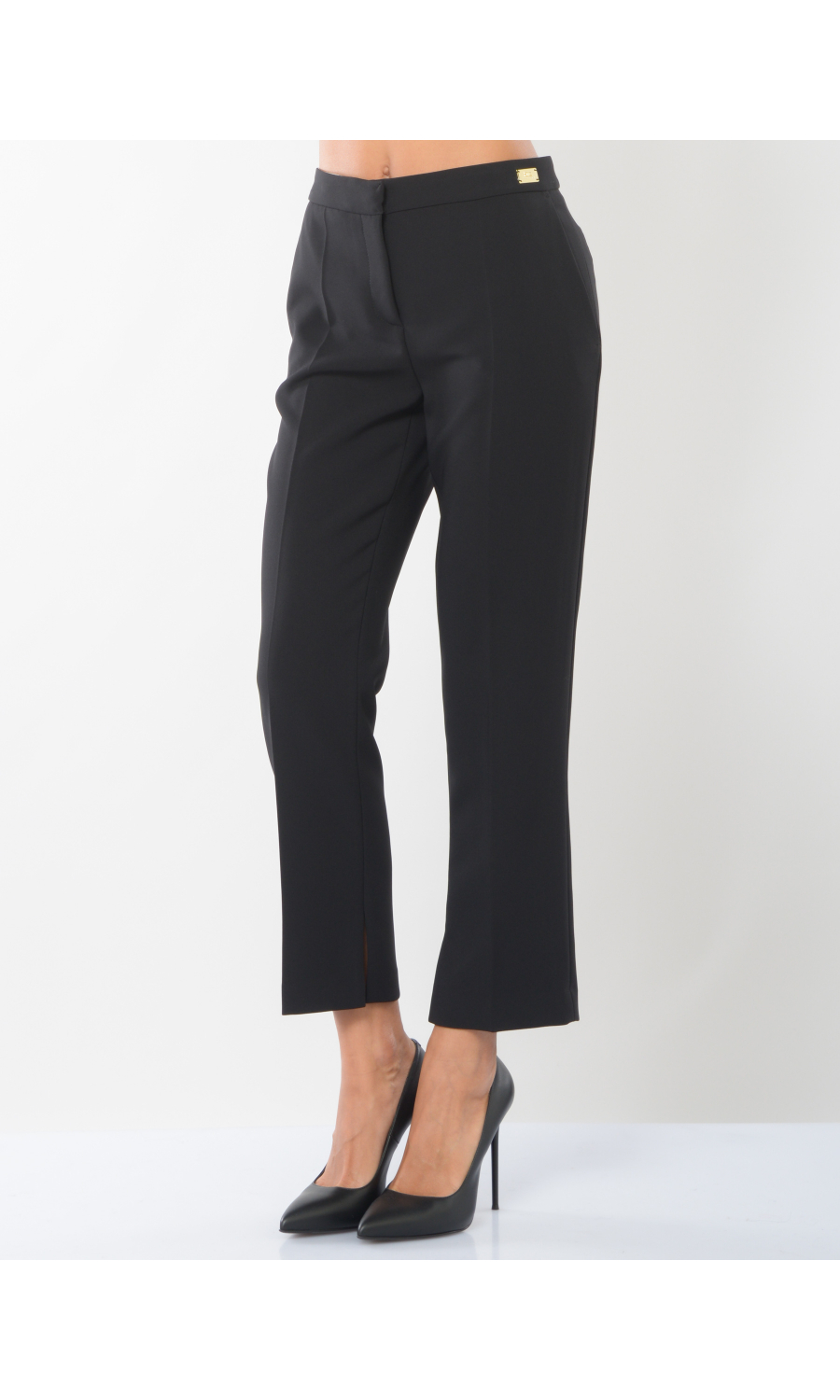 pantalone da donna Elisabetta Franchi dritto con spacchetti