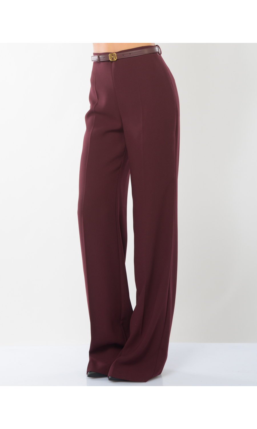 pantalone da donna Elisabetta Franchi ampio con cintura