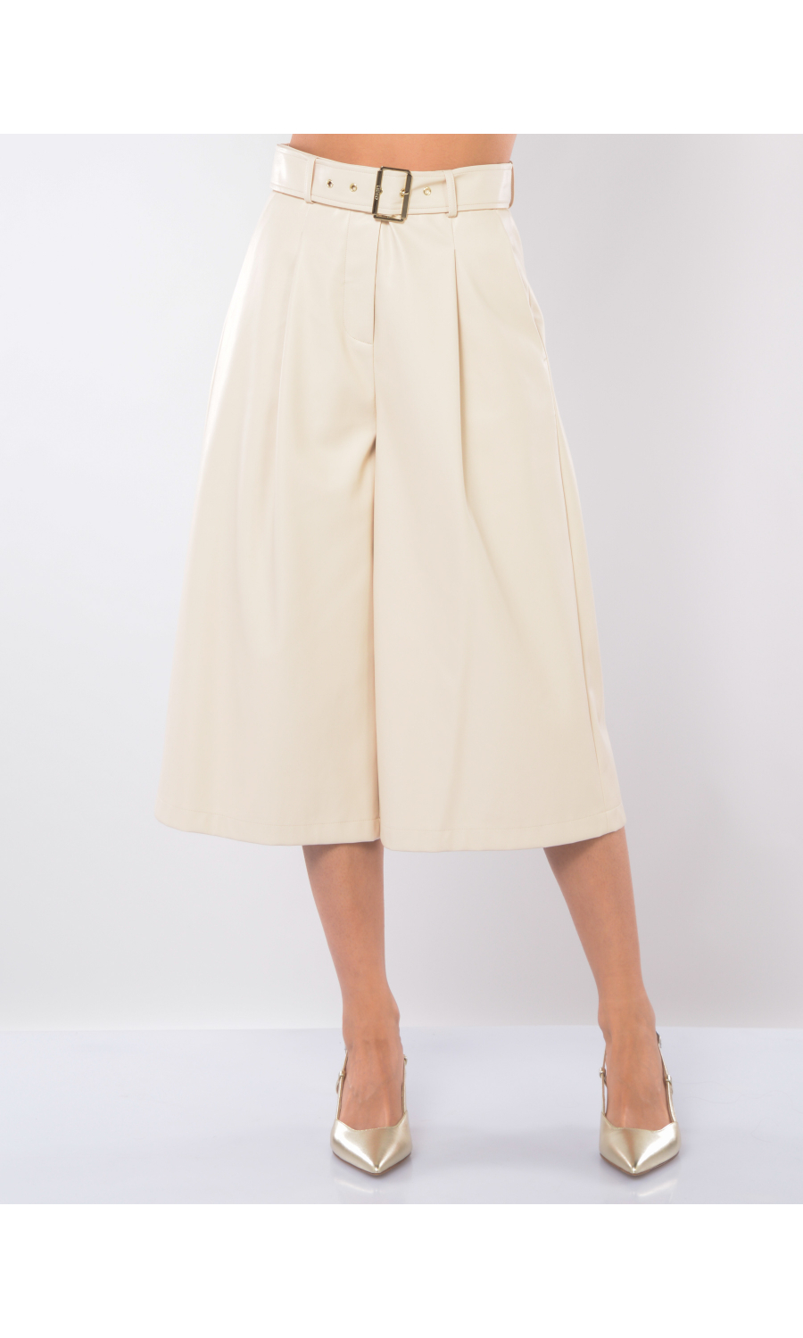 pantalone da donna Liu Jo cropped in similpelle