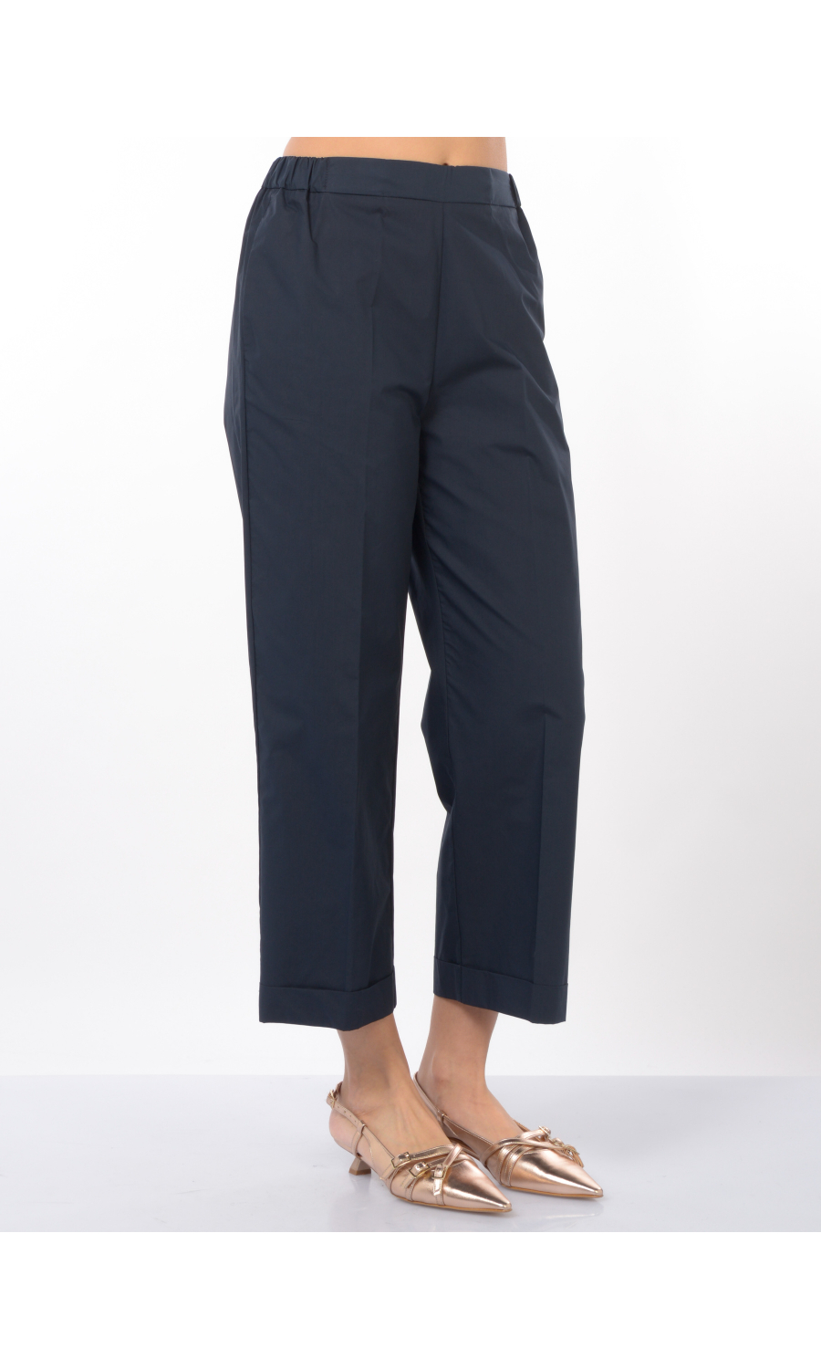 pantalone da donna Meimeij con elastico e balza