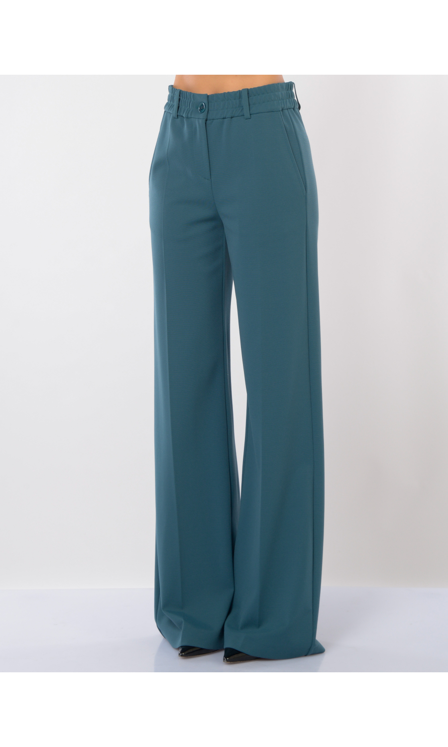 pantalone da donna Patrizia Pepe ampio in punto stoffa tecnico