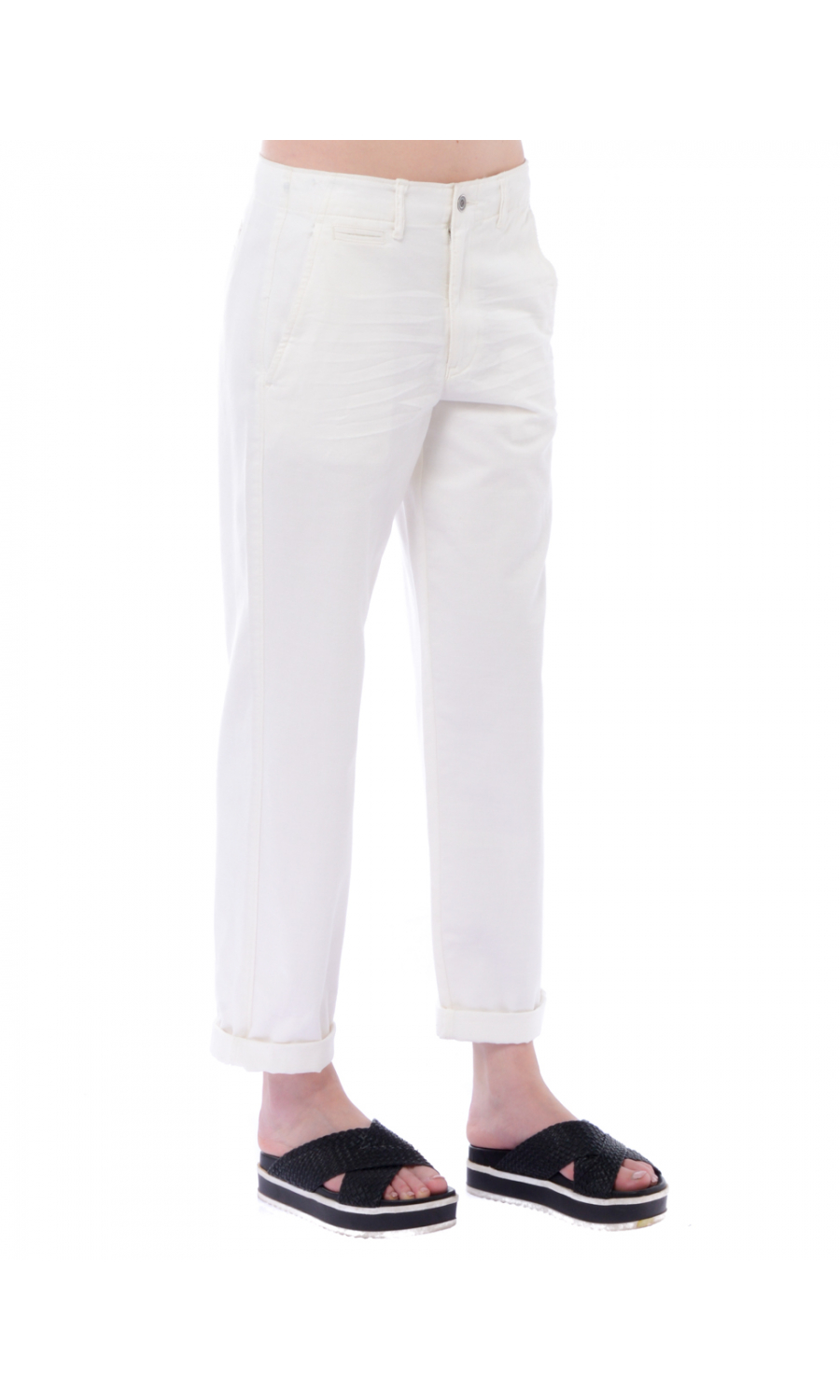 Pantalone donna Ralph Lauren in cotone modello chino