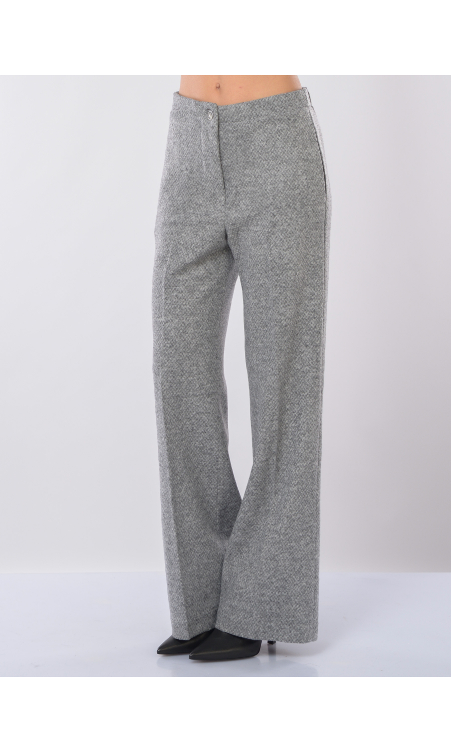 pantalone da donna Seventy in misto lana melange