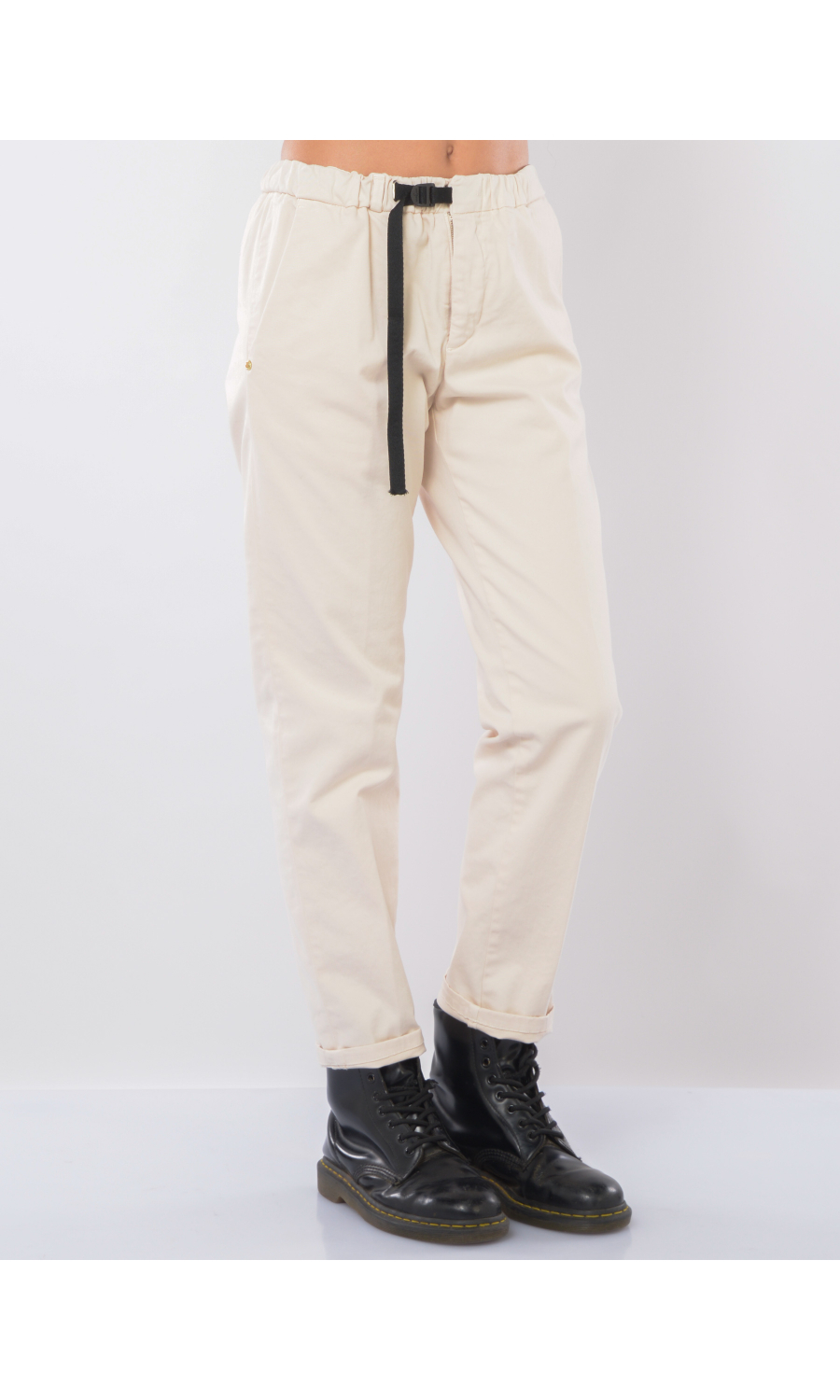 pantalone da donna White Sand chino con coulisse ed elastico