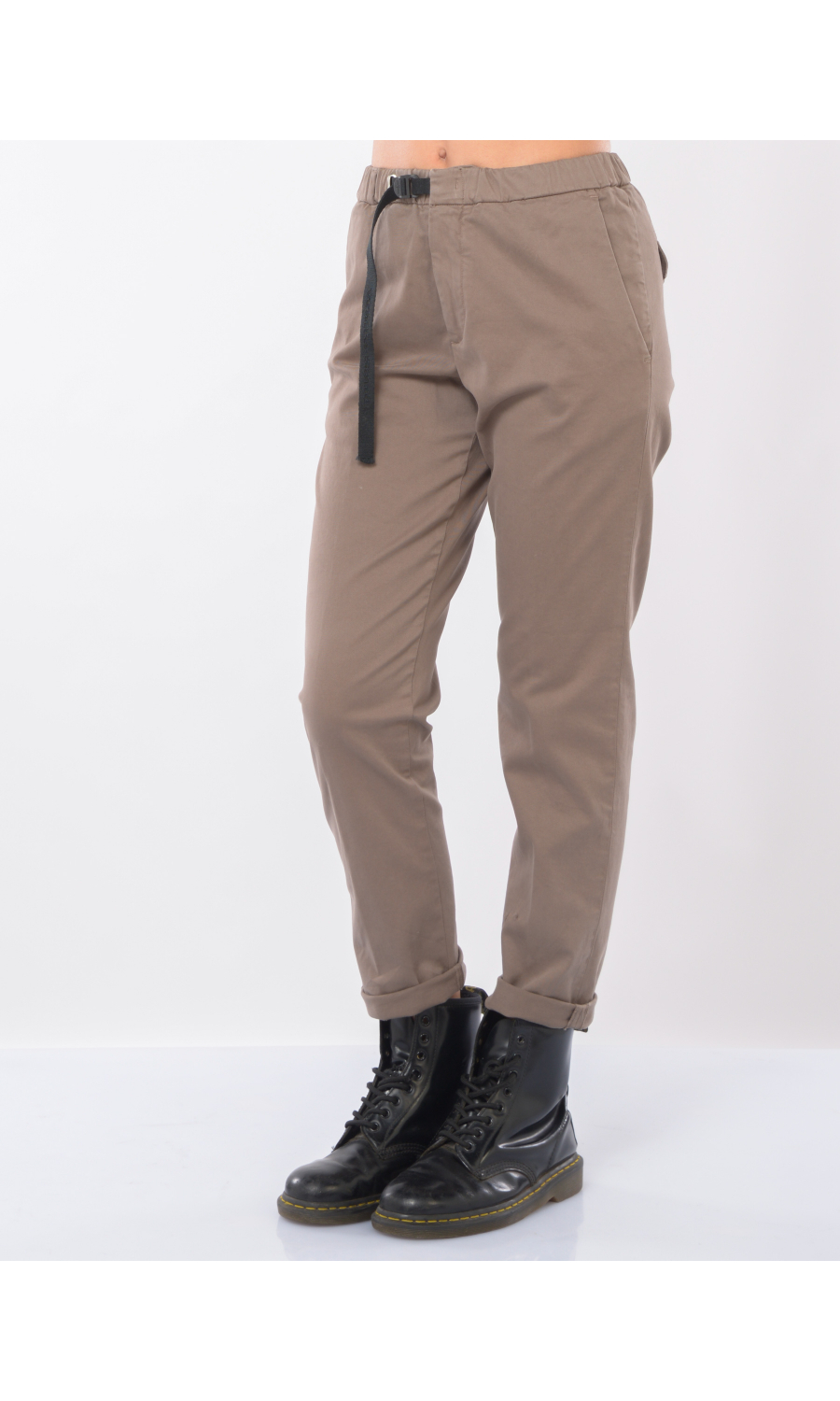 pantalone da donna White Sand chino con coulisse ed elastico