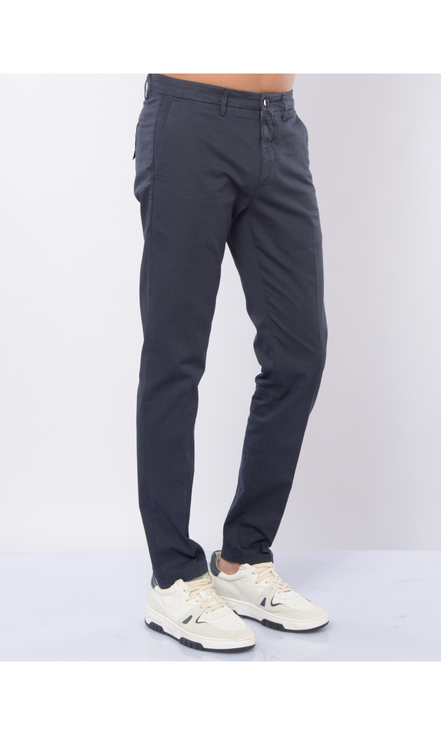Pantalone da uomo Siviglia chino in cotone e lino SVM02108C0260