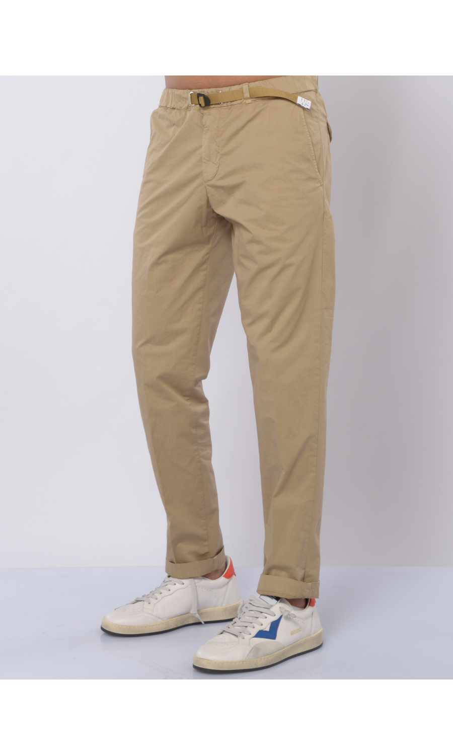 pantalone da uomo White Sand in cotone con elastico