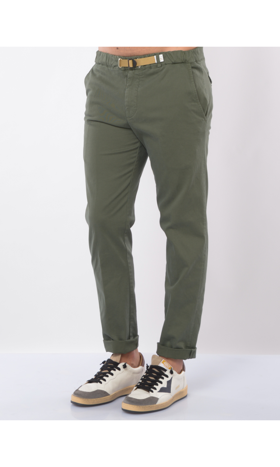 pantalone da uomo White Sand chino con elastico