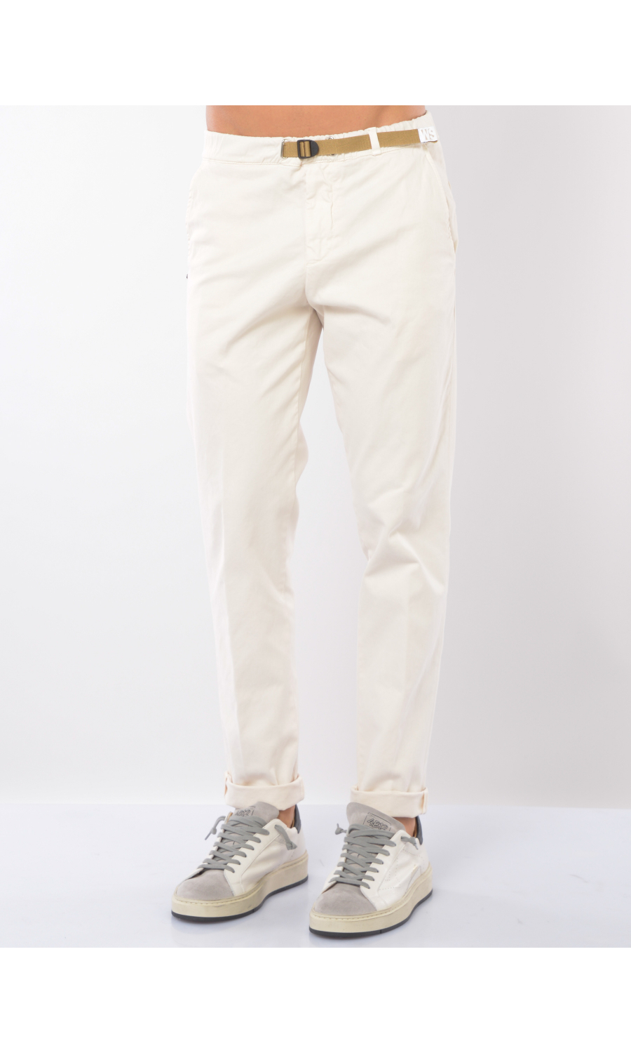 pantalone da uomo White Sand chino con elastico