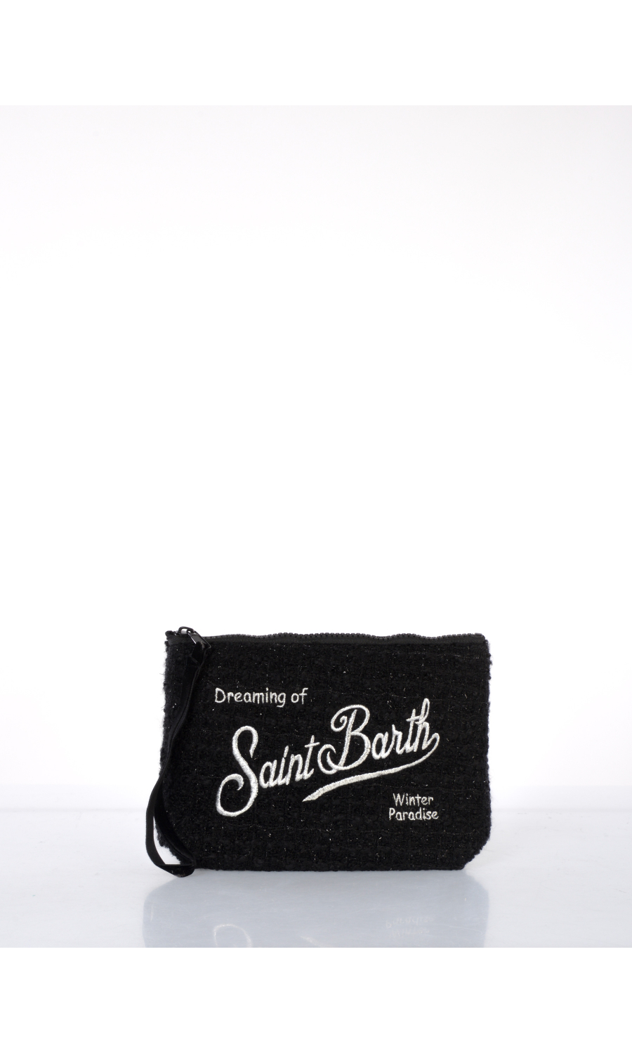 pochette da donna Mc2 Saint Barth in tweed con logo