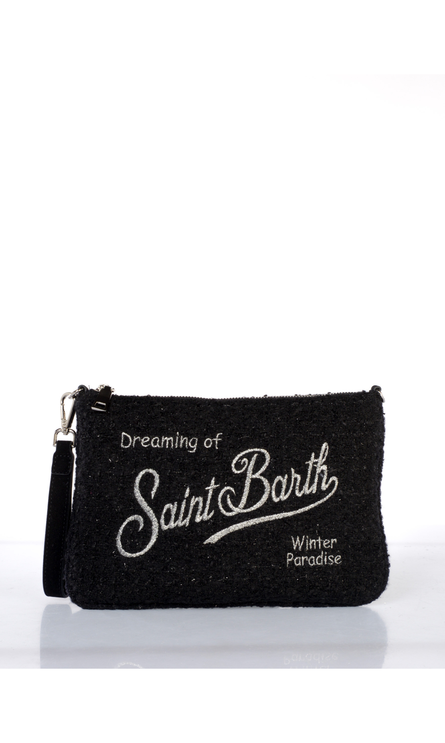 pochette da donna Mc2 Saint Barth in tweed con logo