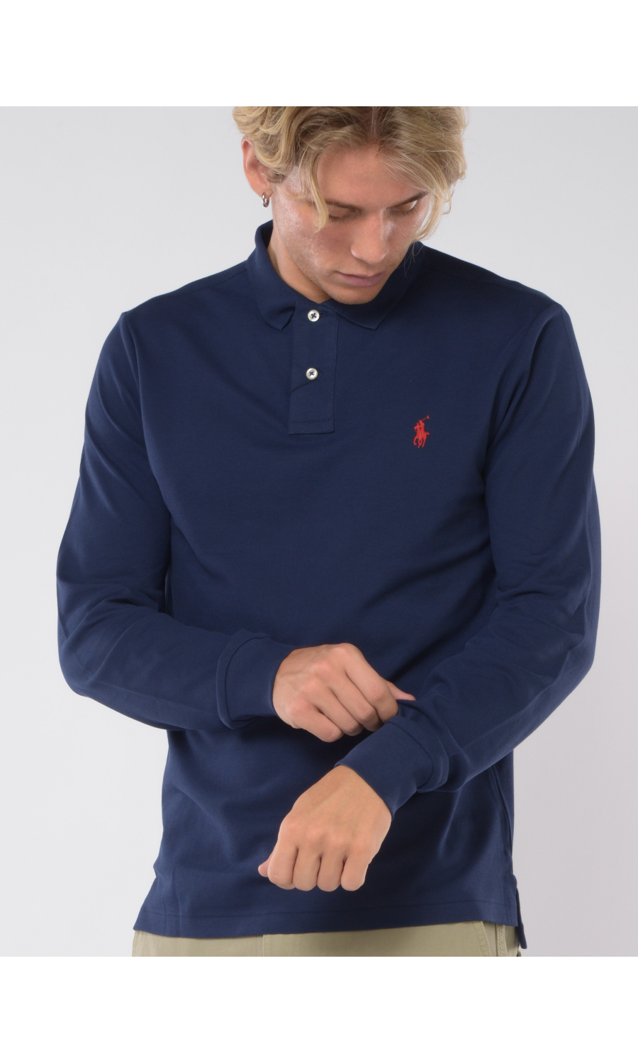 Polo manica lunga uomo ralph lauren on sale