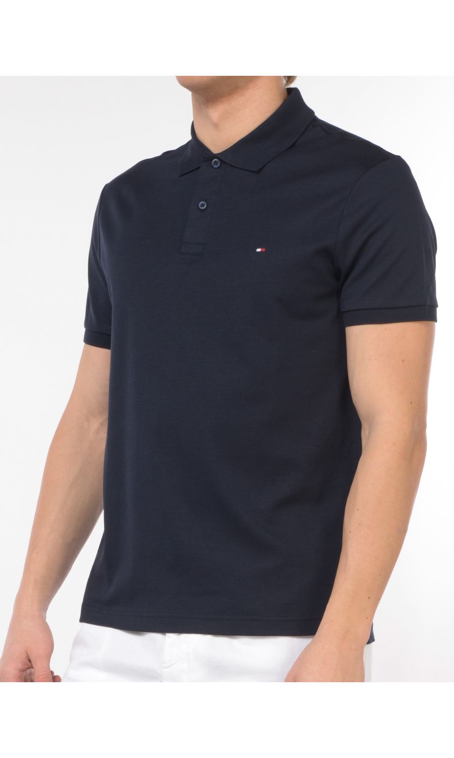 polo da uomo Tommy Hilfiger Regular Fit in cotone stretch