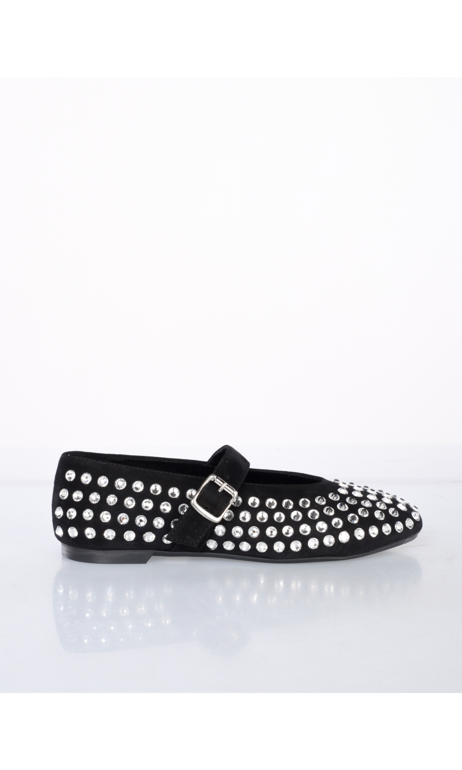 scarpa da donna Ovye mary jane in velluto con strass