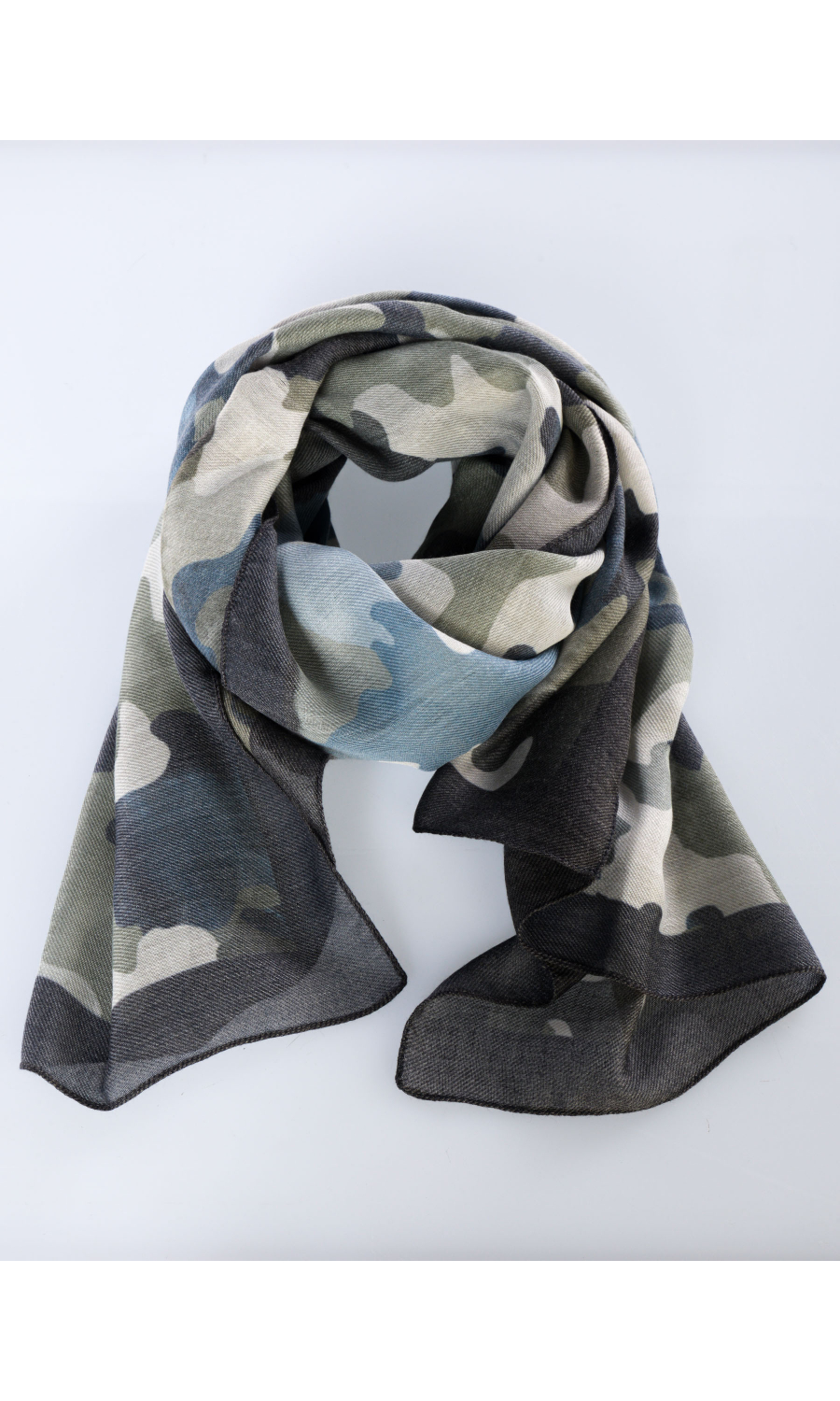 sciarpa da uomo Qb24 camouflage con profilo