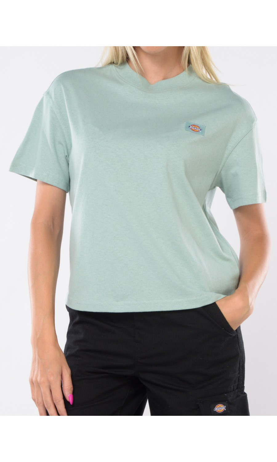 t Shirt da donna Dickies boxy con logo